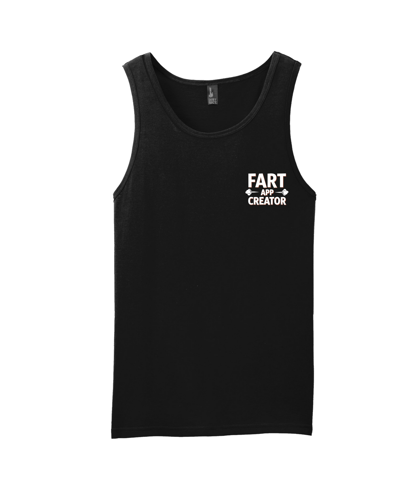 V-IFARTOP - CLOUDS APP CREATOR - Black Tank Top
