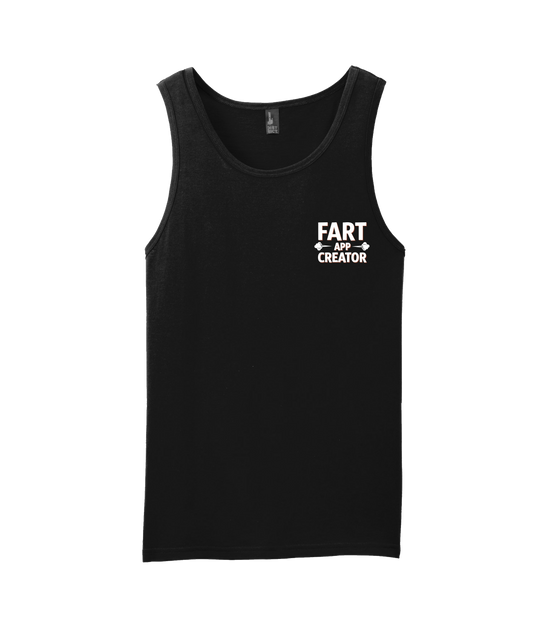 V-IFARTOP - CLOUDS APP CREATOR - Black Tank Top