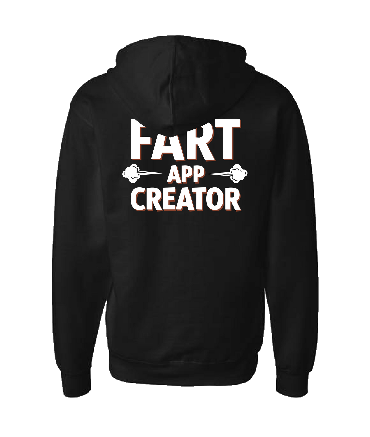 V-IFARTOP - CLOUDS APP CREATOR - Black Zip Up Hoodie