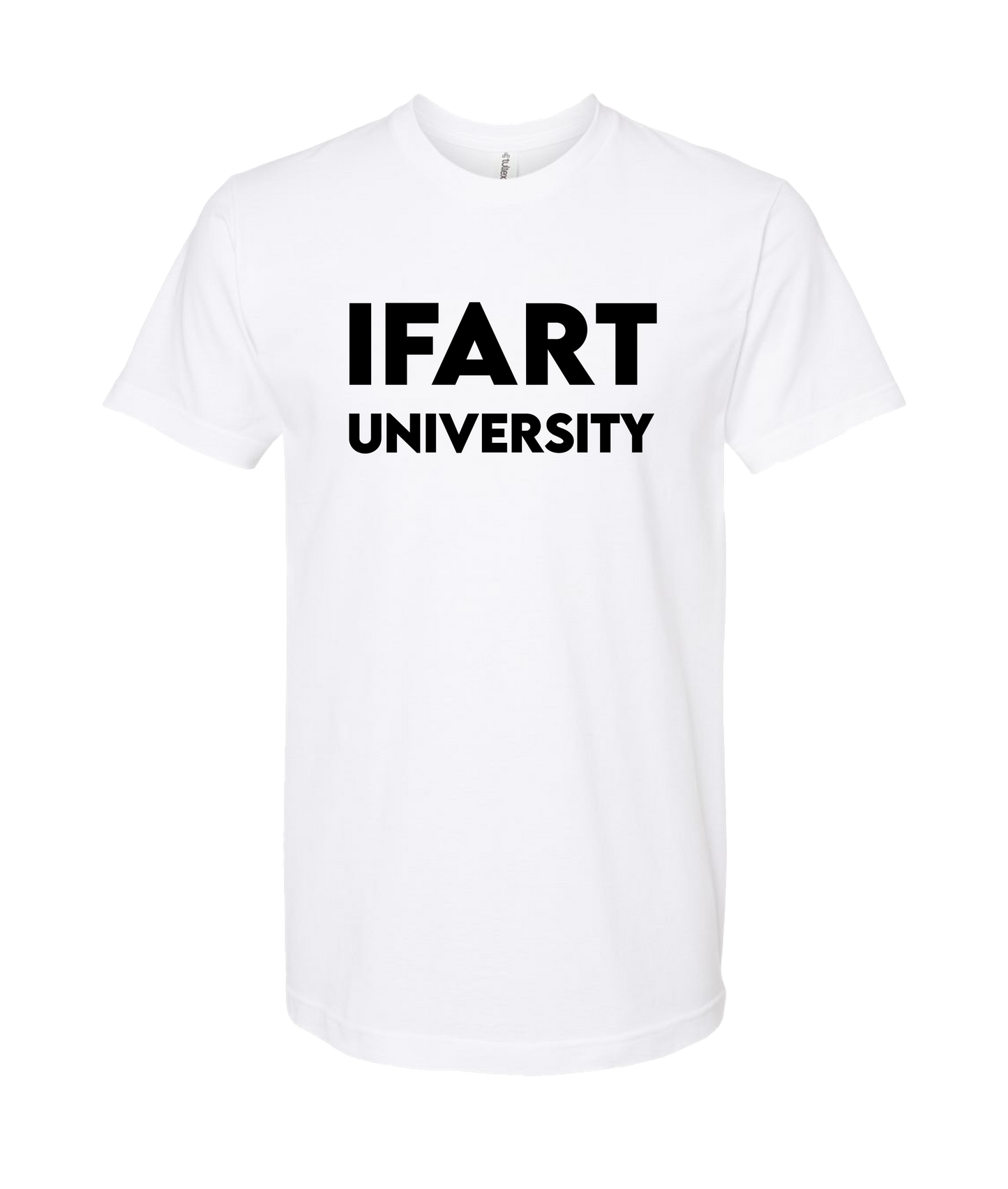 V-IFARTOP - UNIVERSITY - White T Shirt