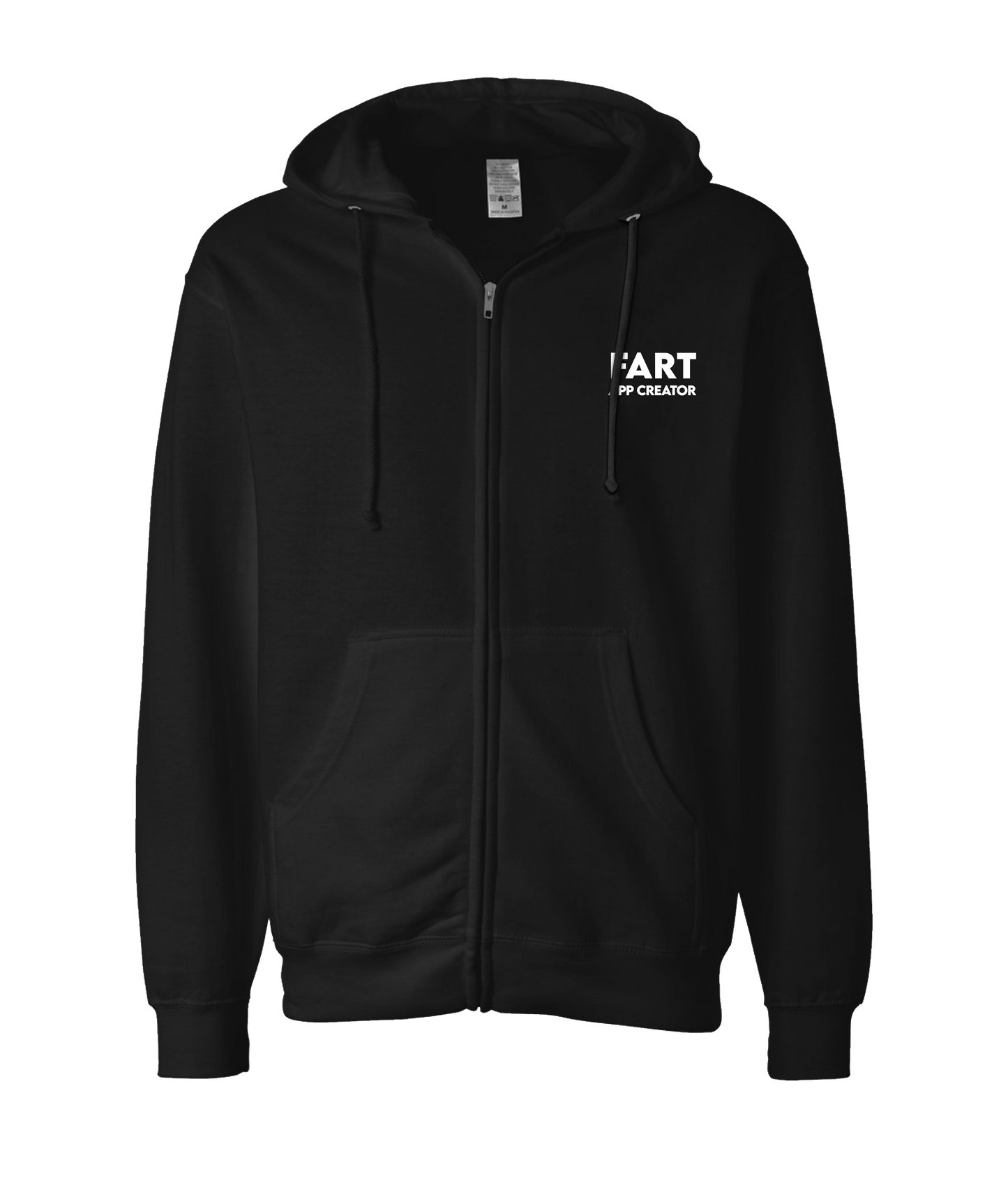 V-IFARTOP - APP CREATOR - Black Zip Up Hoodie