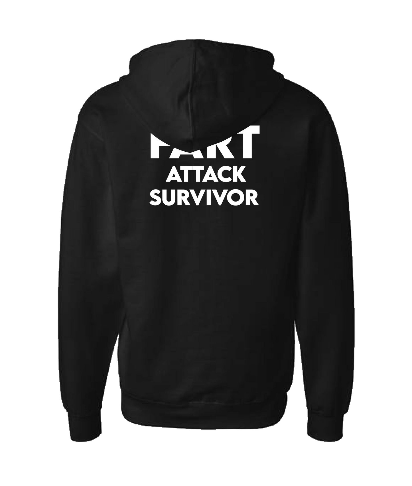 V-IFARTOP - ATTACK SURVIVOR - Black Zip Up Hoodie