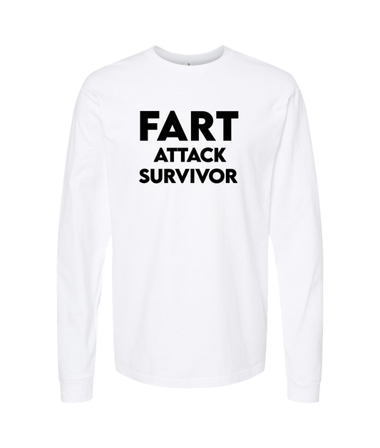V-IFARTOP - ATTACK SURVIVOR - White Long Sleeve T