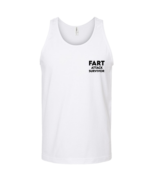 V-IFARTOP - ATTACK SURVIVOR - White Tank Top