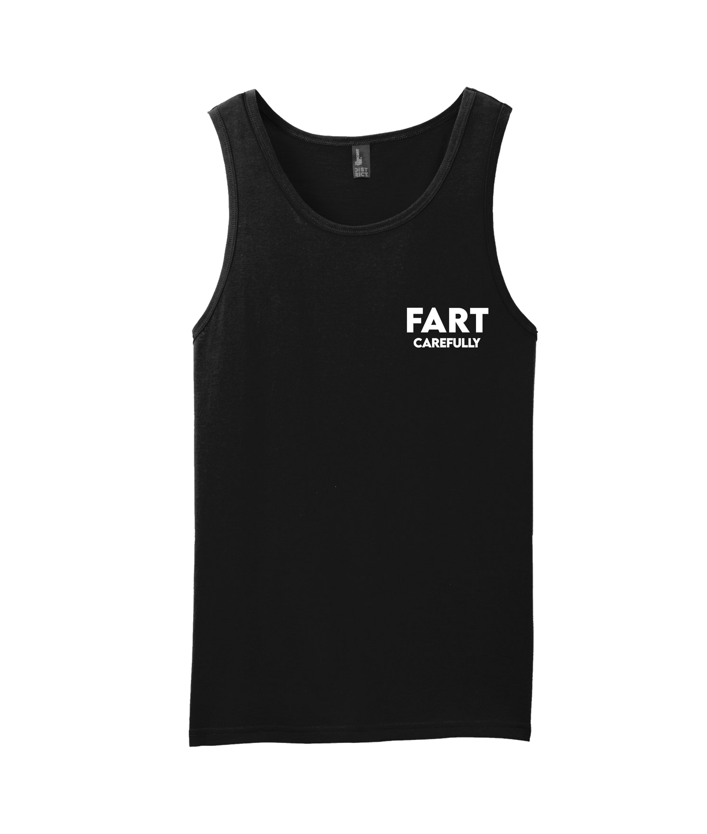V-IFARTOP - CAREFULLY - Black Tank Top
