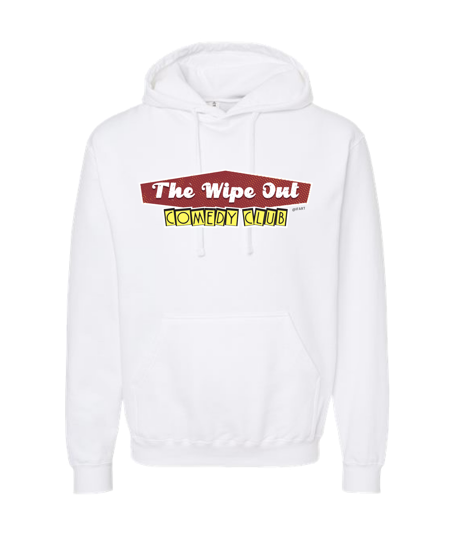 V-IFARTOP - WIPE OUT - White Hoodie