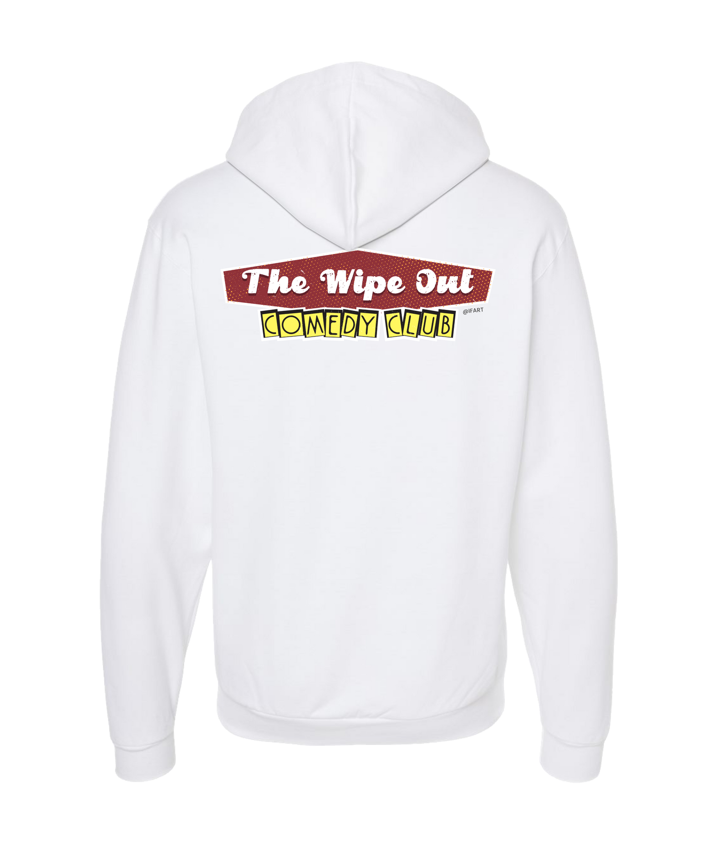V-IFARTOP - WIPE OUT - White Zip Up Hoodie