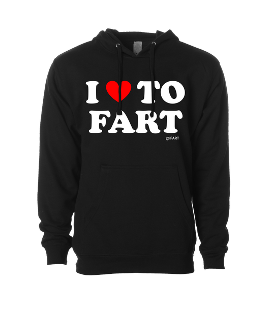 V-IFARTOP - I <3 TO FART - Black Hoodie