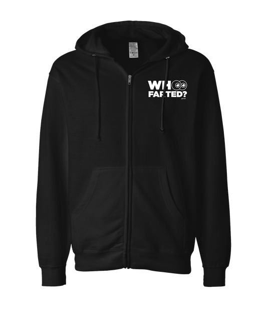 V-IFARTOP - WHO FARTED? - Black Zip Up Hoodie