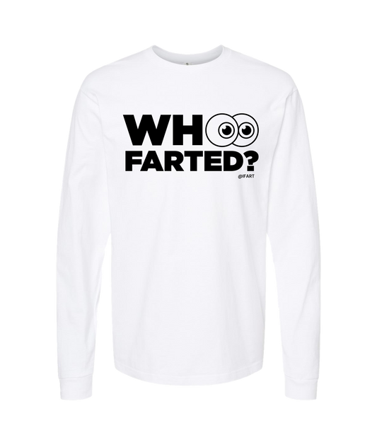 iFart - WHO FARTED? - White Long Sleeve T