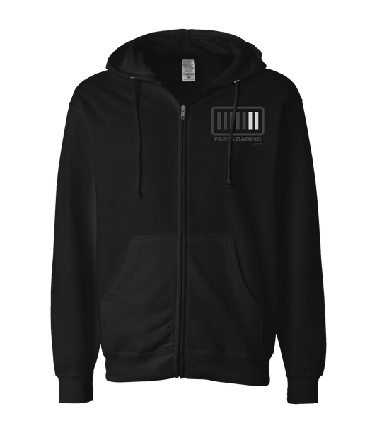 V-IFARTOP - FART LOADING - Black Zip Up Hoodie