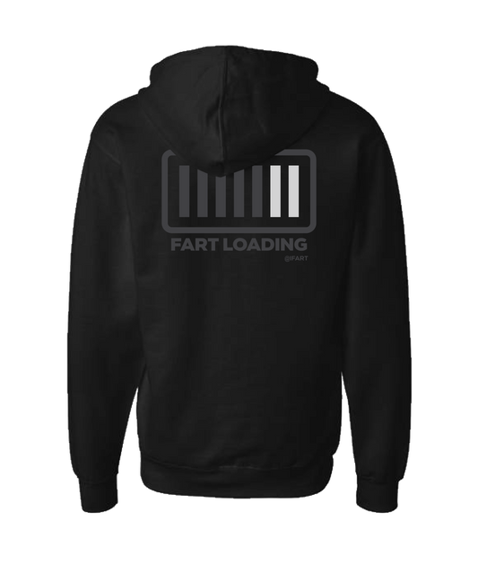 V-IFARTOP - FART LOADING - Black Zip Up Hoodie