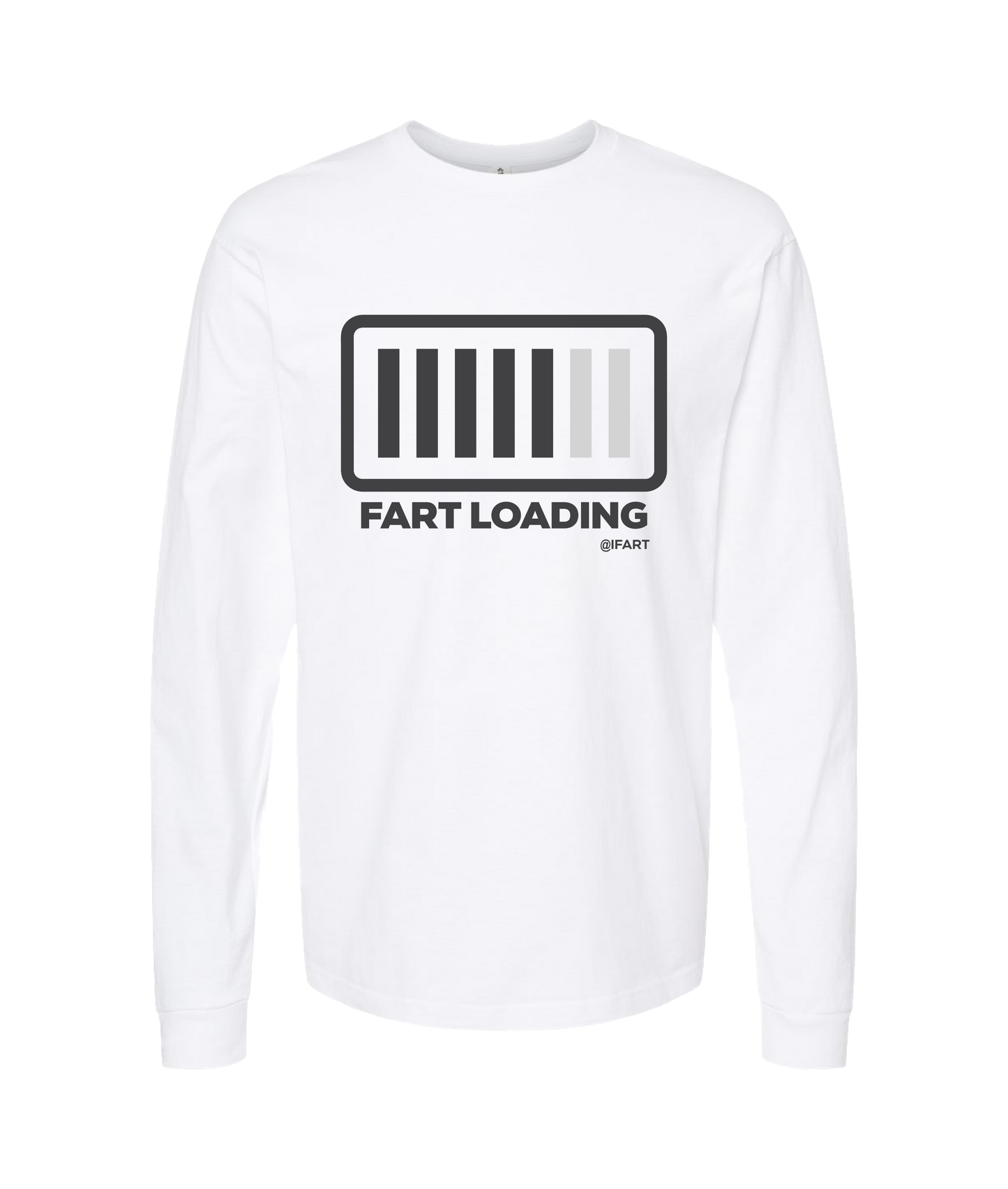 V-IFARTOP - FART LOADING - White Long Sleeve T