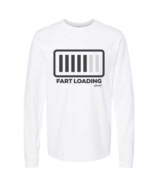 V-IFARTOP - FART LOADING - White Long Sleeve T