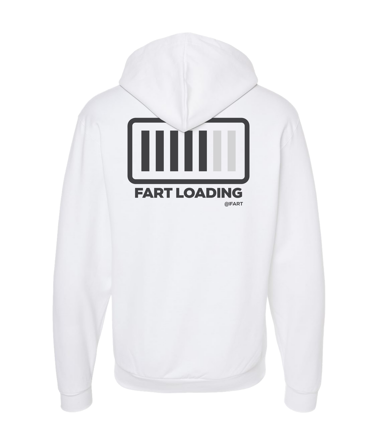 V-IFARTOP - FART LOADING - White Zip Up Hoodie