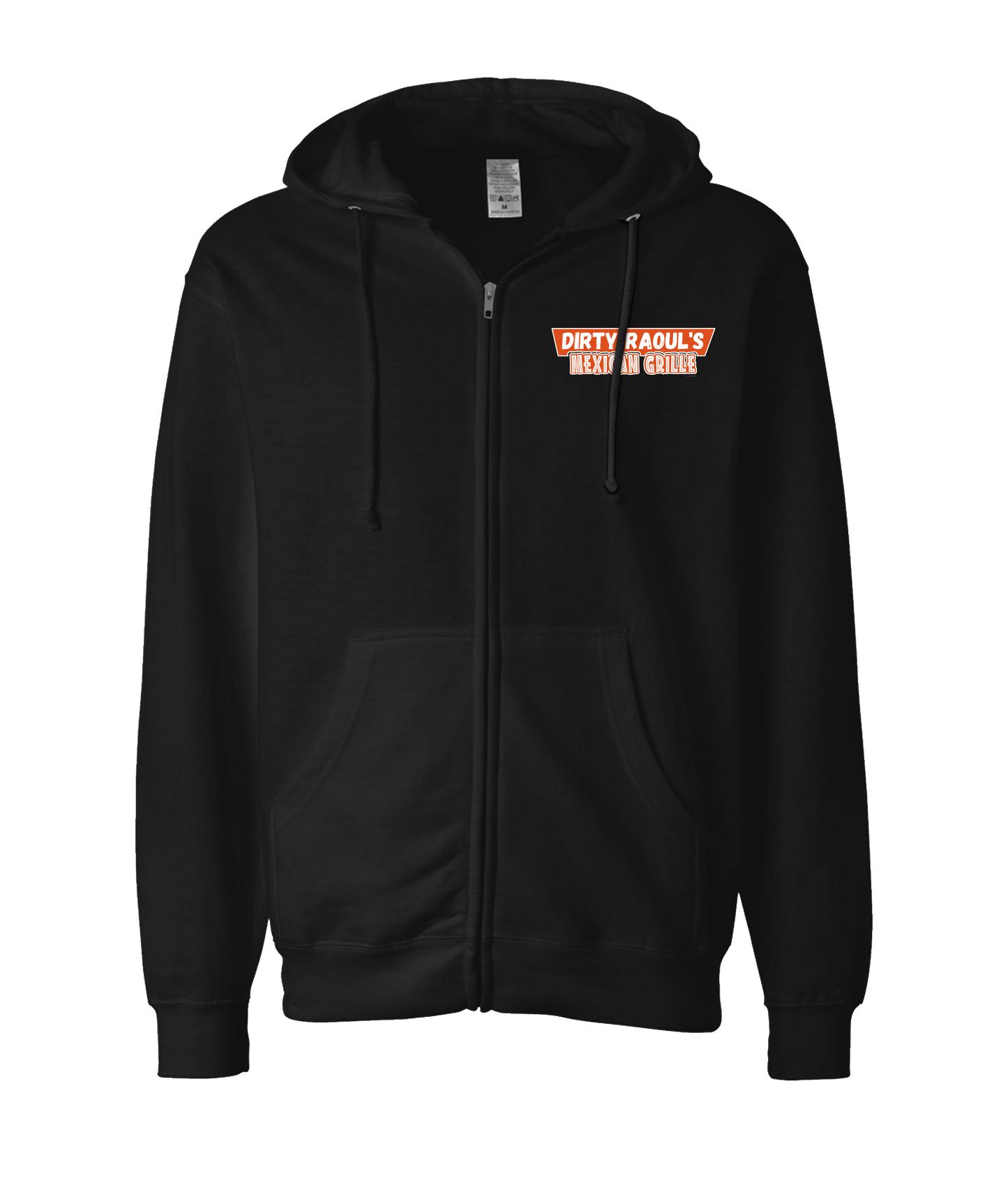 V-IFARTOP - DIRTY RAOUL'S - Black Zip Up Hoodie