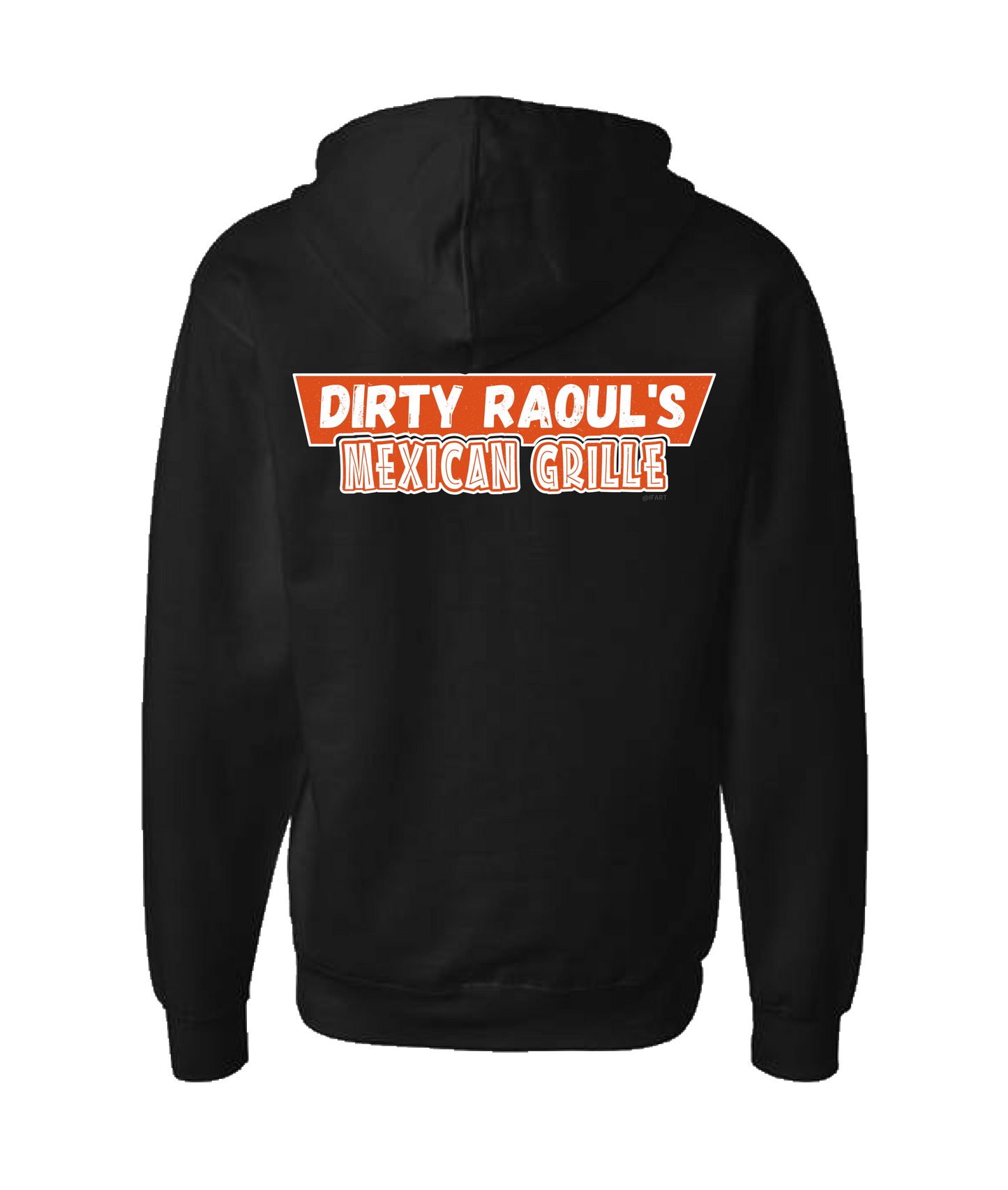 V-IFARTOP - DIRTY RAOUL'S - Black Zip Up Hoodie