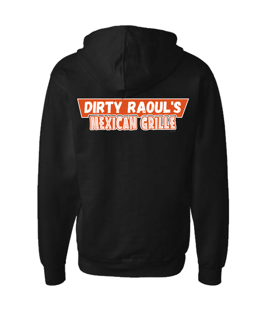 V-IFARTOP - DIRTY RAOUL'S - Black Zip Up Hoodie
