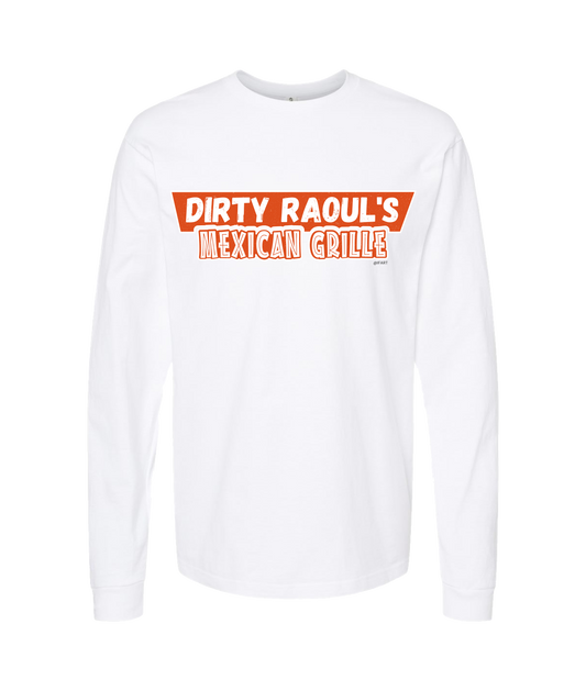 V-IFARTOP - DIRTY RAOUL'S - White Long Sleeve T