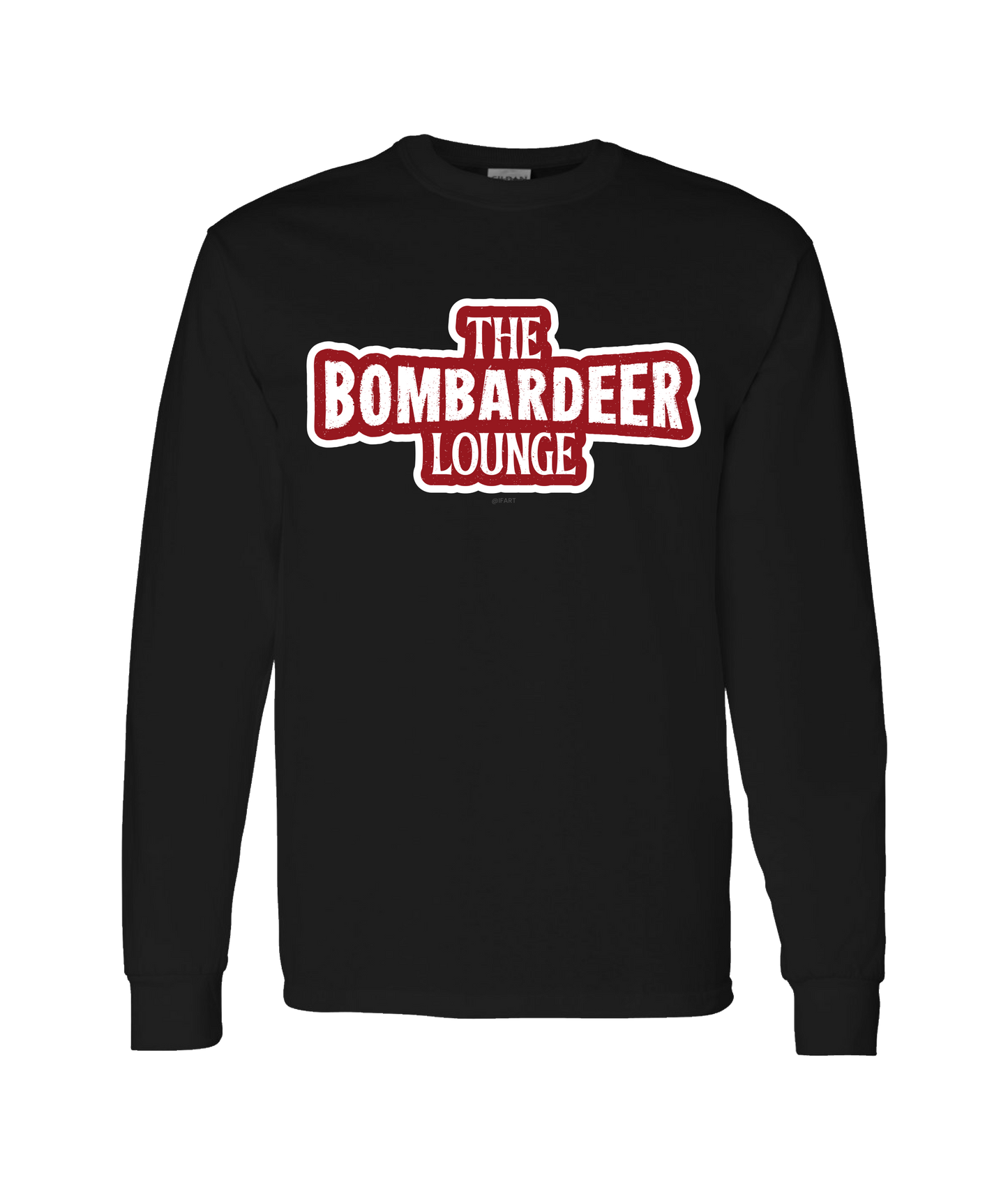 iFart - BOMBARDEER LOUNGE - Black Long Sleeve T