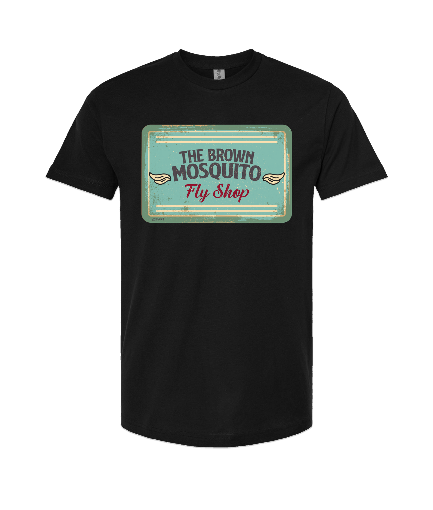 V-IFARTOP - BROWN MOSQUITO - Black T-Shirt