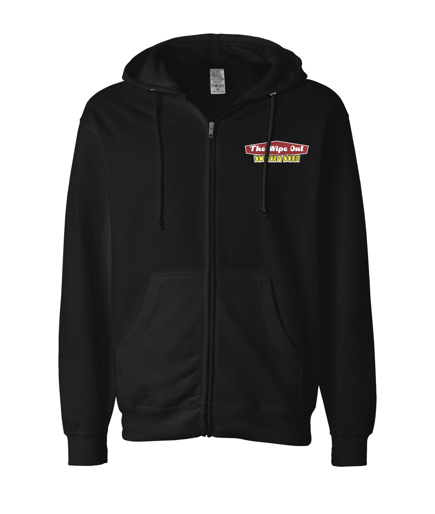 V-IFARTOP - WIPE OUT - Black Zip Up Hoodie