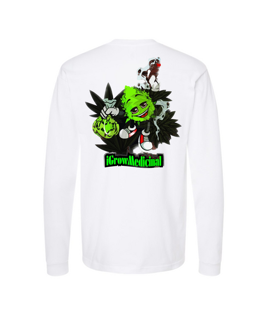 IGM Merch - iGrowMedicinal1 - White Long Sleeve T