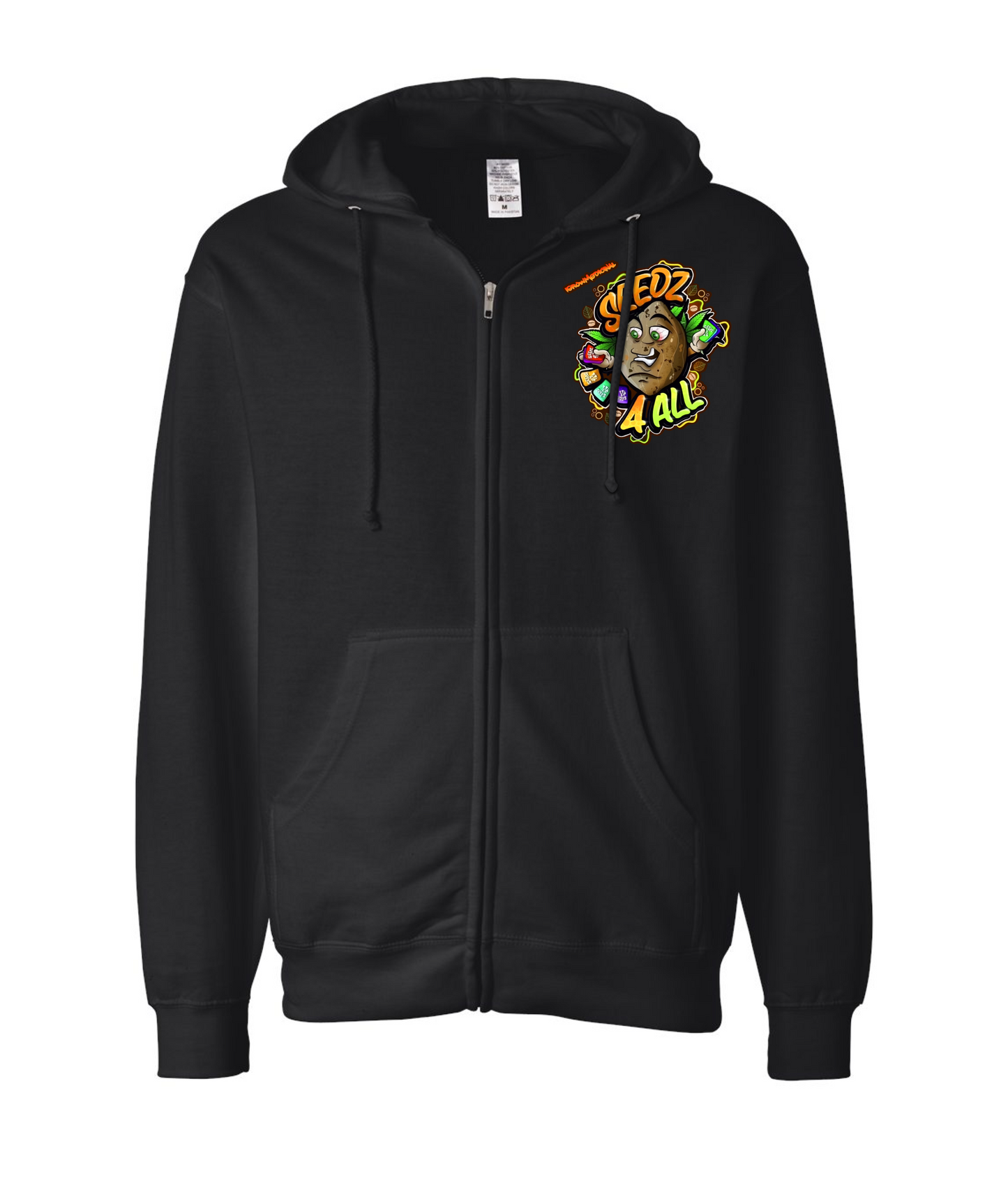 V-IGMMTOP - iGrowMedicinal2 - Black Zip Up Hoodie