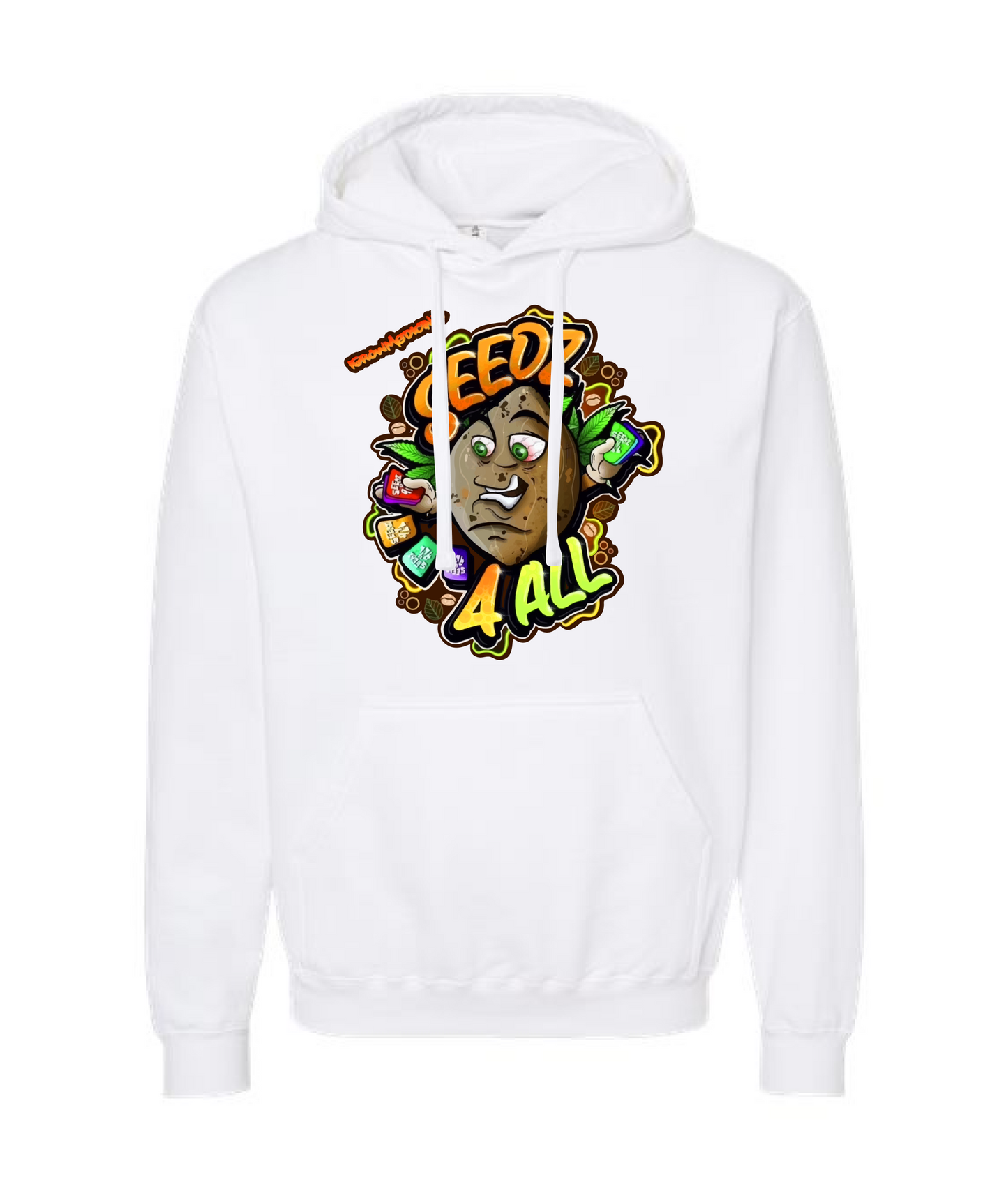 V-IGMMTOP - iGrowMedicinal2 - White Hoodie