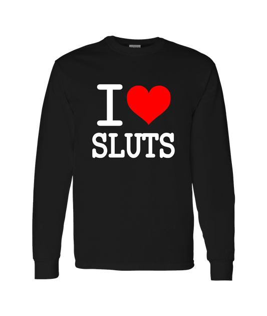 V-IHGTOP - I Heart Sluts - Black Long Sleeve T