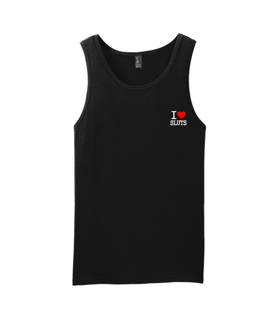 V-IHGTOP - I Heart Sluts - Black Tank Top
