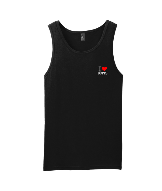 V-IHGTOP - I Heart Butts - Black Tank Top