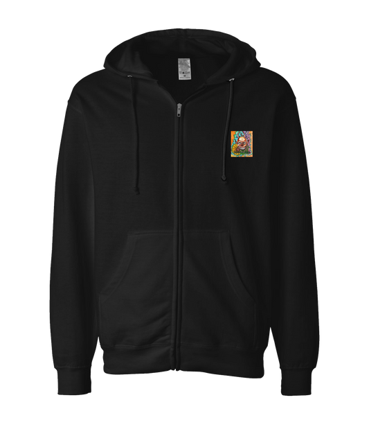 V-IRSTOP - LOGO 3 - Black Zip Up Hoodie