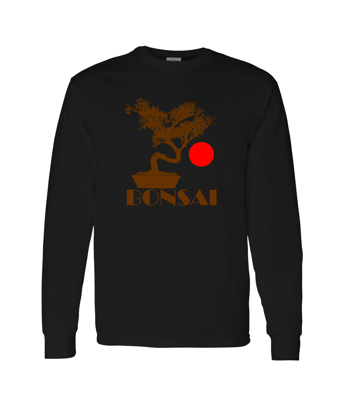IMPACTEES STREETWEAR - Bonsai Tree - Black Long Sleeve T
