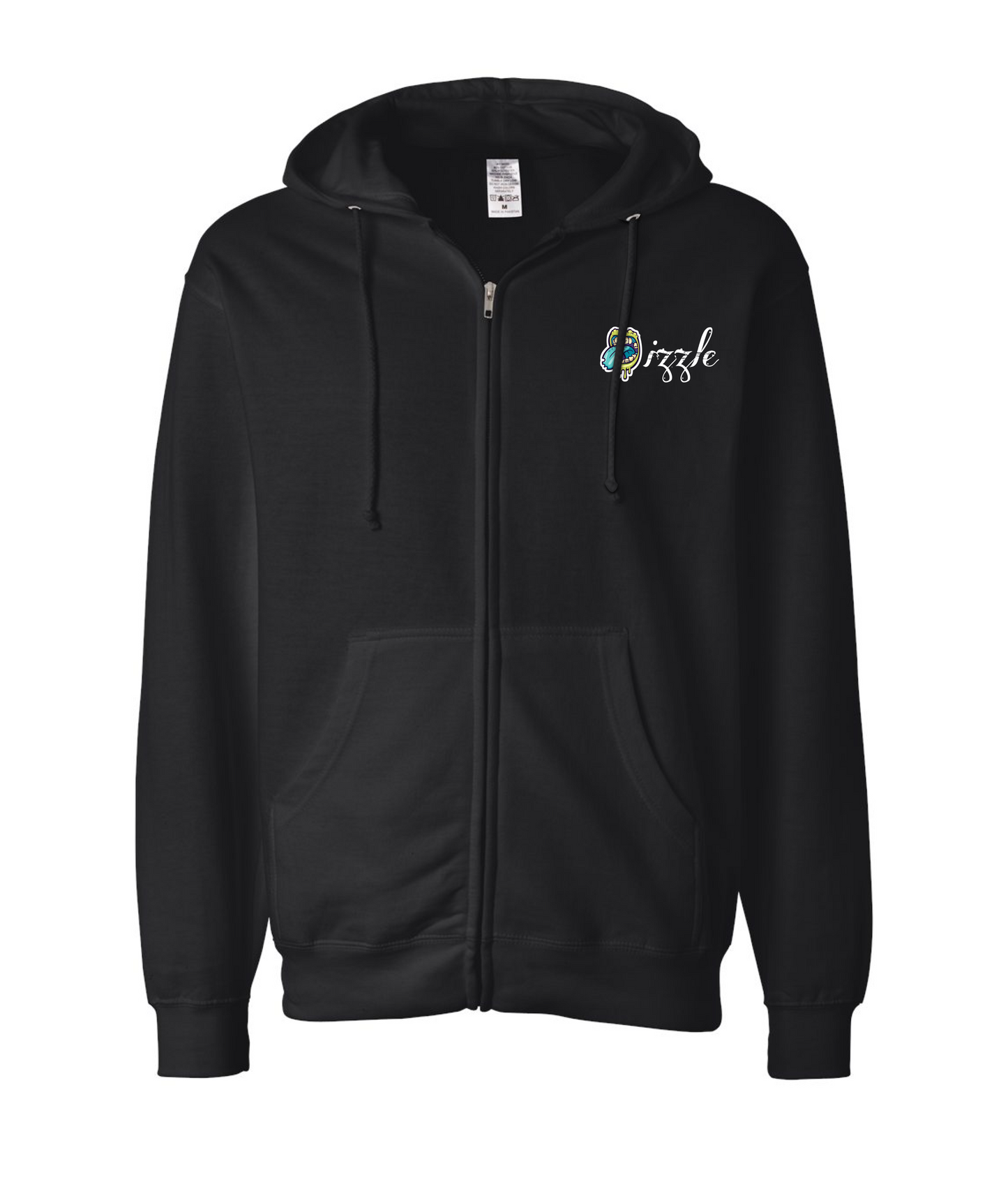 V-IGZMTOP - DRIZZLE - Black Zip Up Hoodie