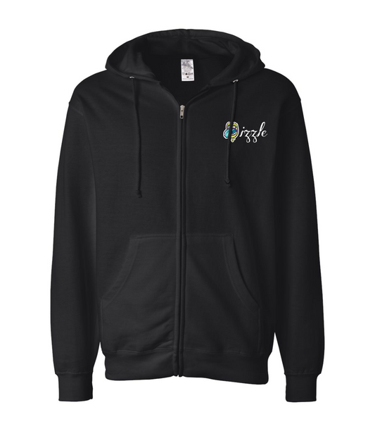V-IGZMTOP - DRIZZLE - Black Zip Up Hoodie