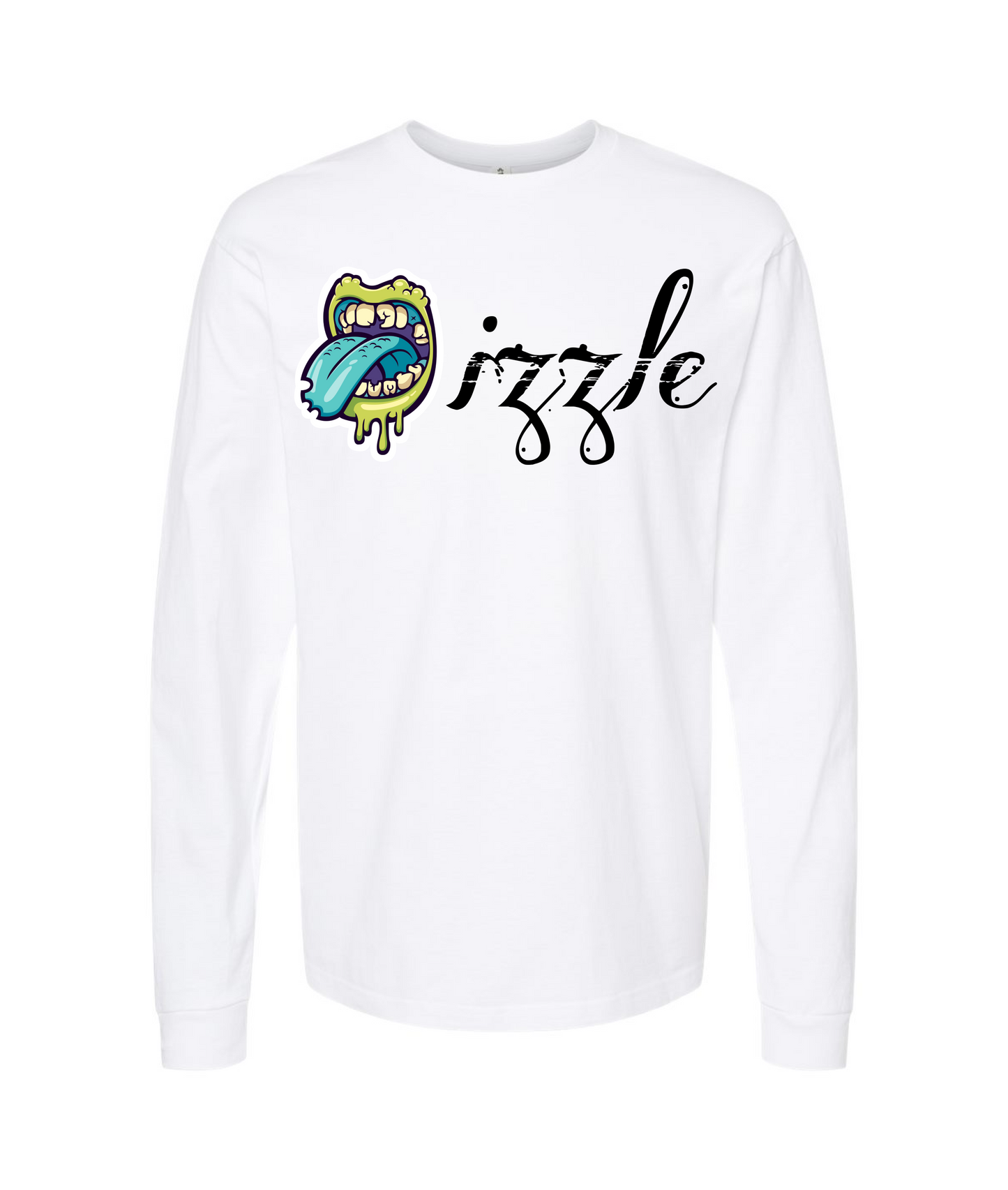 IzzleGangMerch - DRIZZLE - White Long Sleeve T