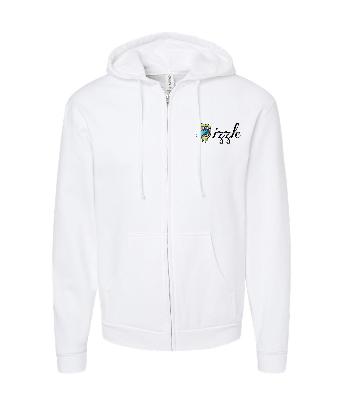 IzzleGangMerch - DRIZZLE - White Zip Up Hoodie