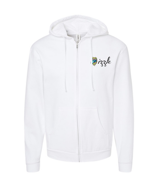 V-IGZMTOP - DRIZZLE - White Zip Up Hoodie