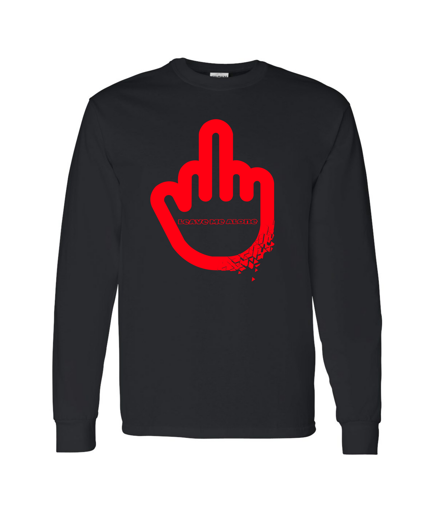 V-IGZMTOP - LEAVE ME ALONE - Black Long Sleeve T