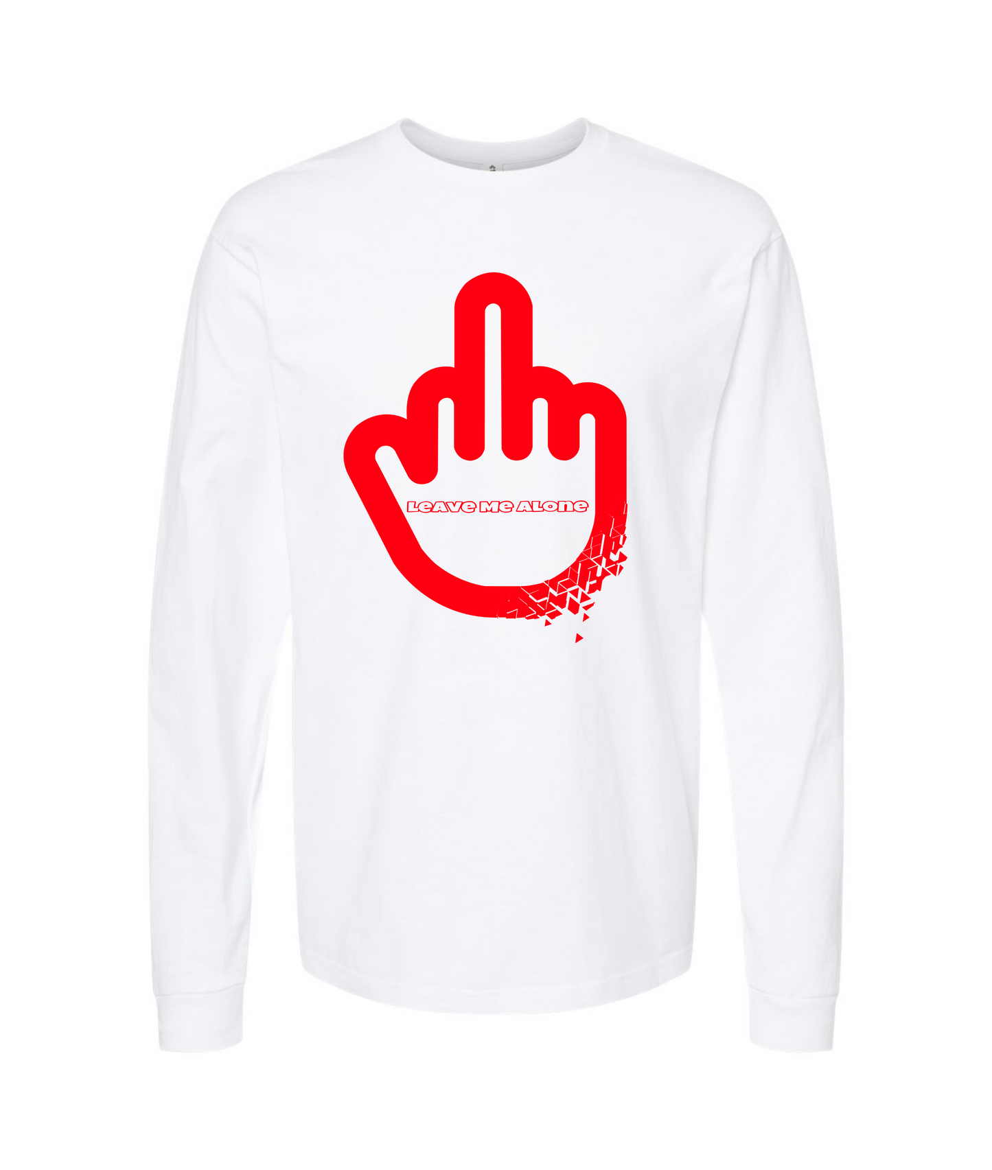 IzzleGangMerch - LEAVE ME ALONE - White Long Sleeve T