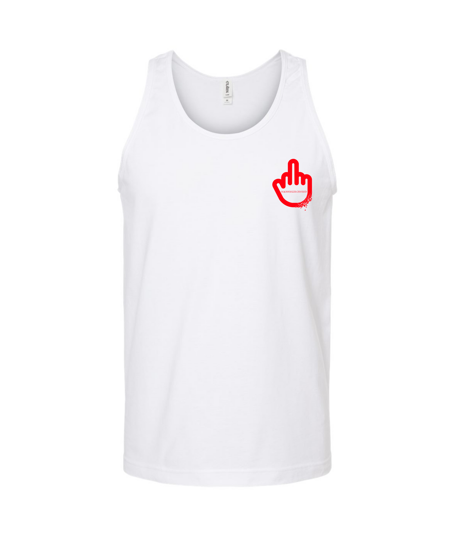 IzzleGangMerch - LEAVE ME ALONE - White Tank Top