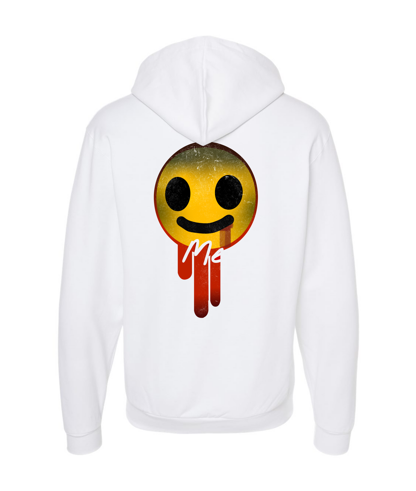 IzzleGangMerch - LEAVE ME ALONE - White Zip Up Hoodie