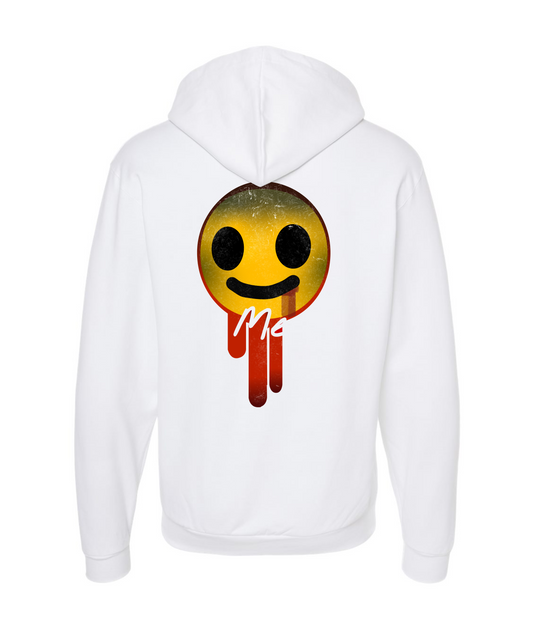 V-IGZMTOP - LEAVE ME ALONE - White Zip Up Hoodie