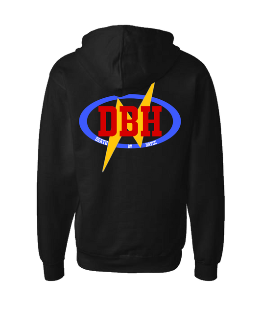 V-JBHMSTOP - JB HAVOC FMW TRIBUTE LOGO - Black Zip Up Hoodie