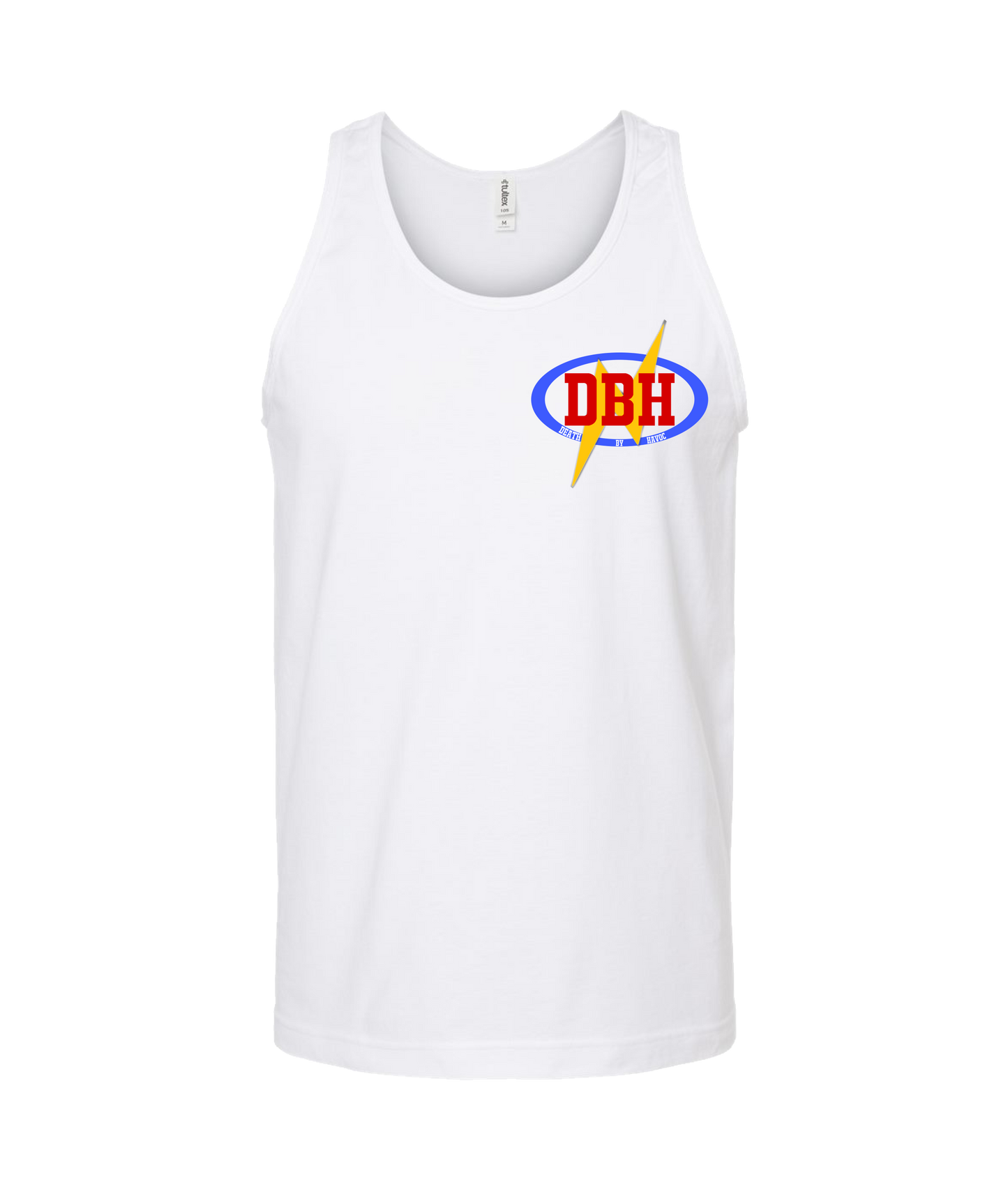 V-JBHMSTOP - JB HAVOC FMW TRIBUTE LOGO - White Tank Top