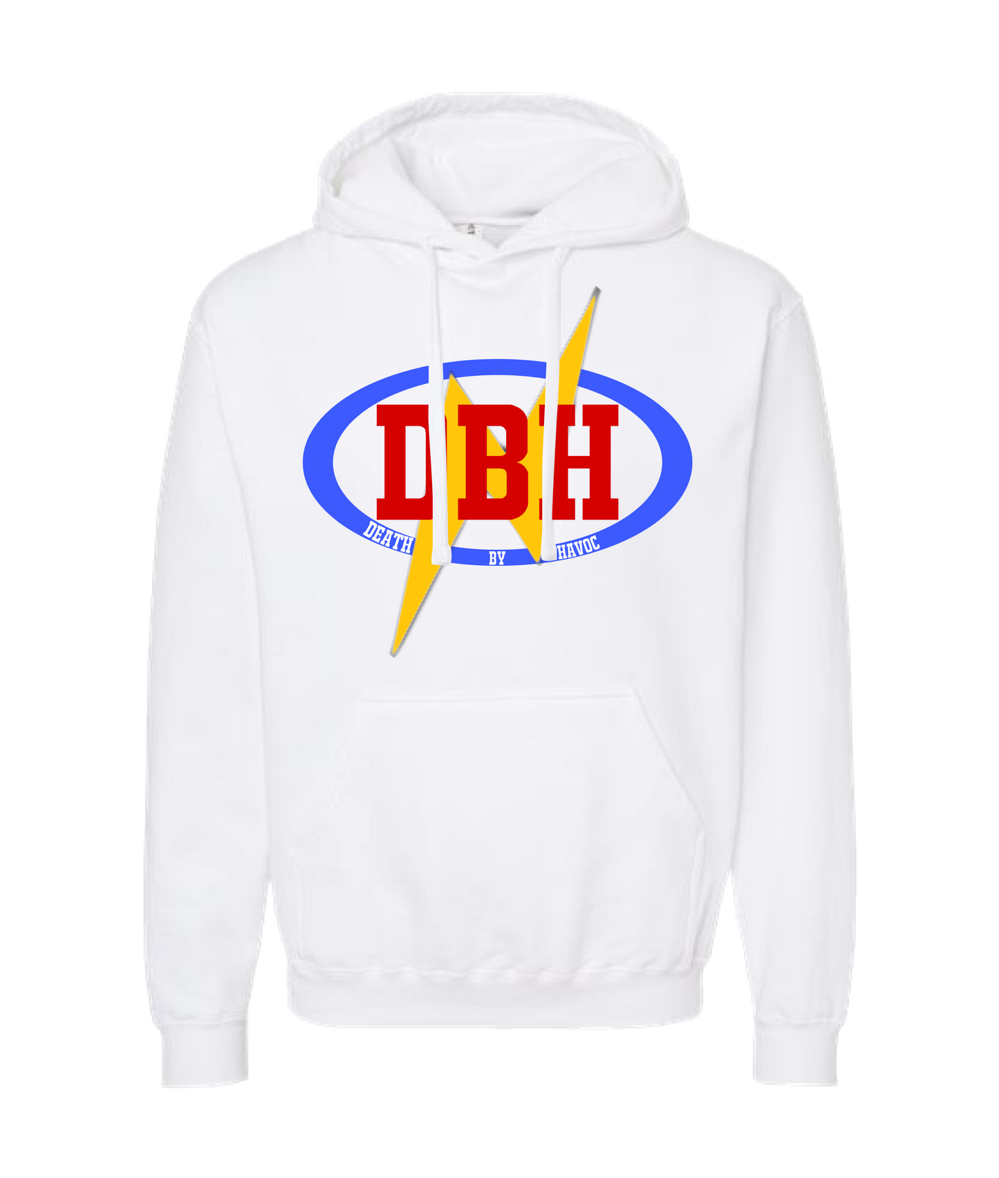 V-JBHMSTOP - JB HAVOC FMW TRIBUTE LOGO - White Hoodie