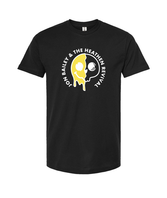 Jon Bailey & The Heathen Revival - Melting Smile - Black T-Shirt