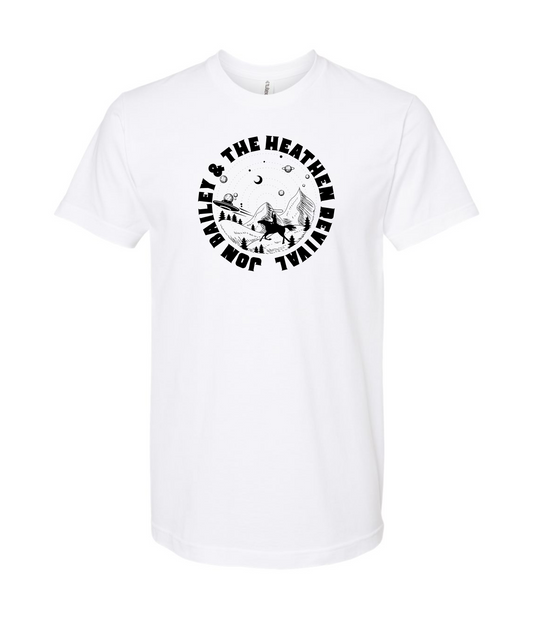 Jon Bailey & The Heathen Revival - Cowboys & UFOs - White T-Shirt