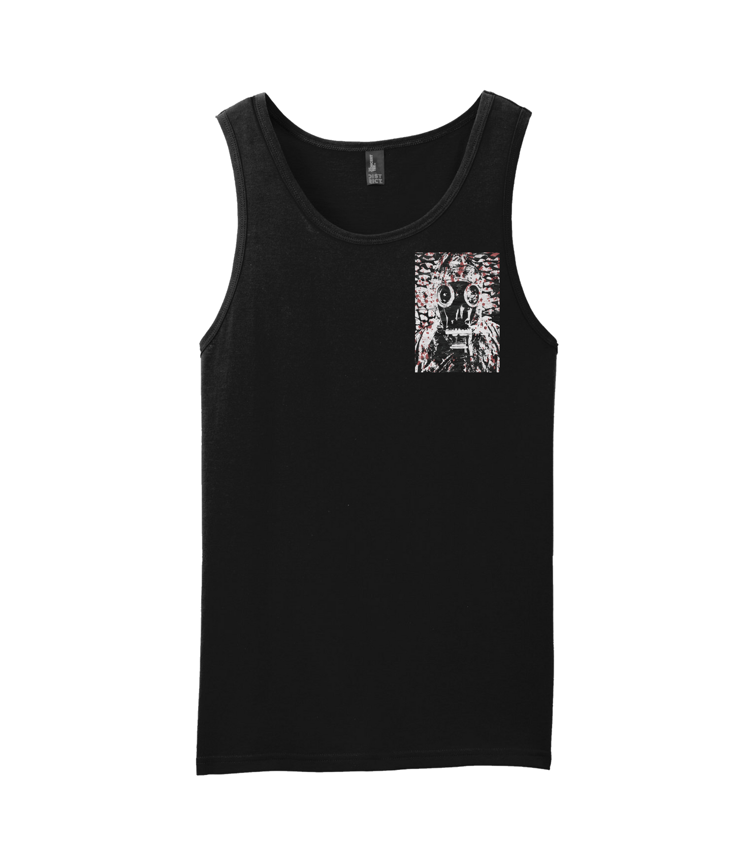 V-JBPTOP - Gas Mask - Black Tank Top